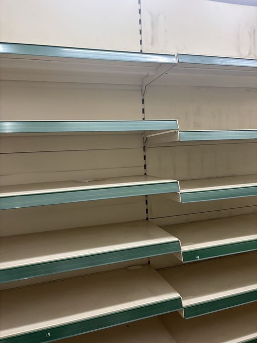 Regały przyścienne+ gondole modułowe