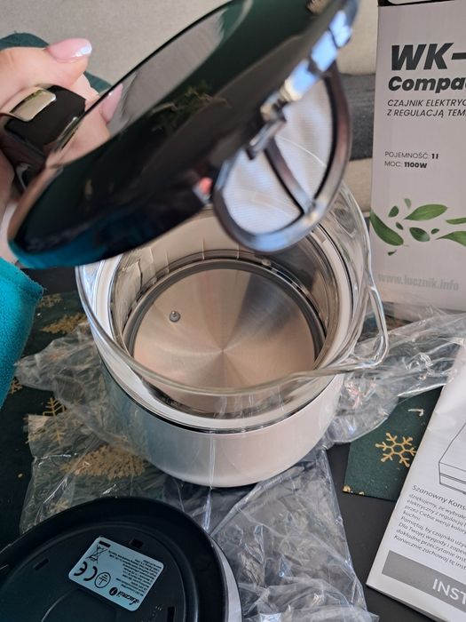 Czajnik elektryczny Łucznik WK-2503 Compact+ White  Nowy