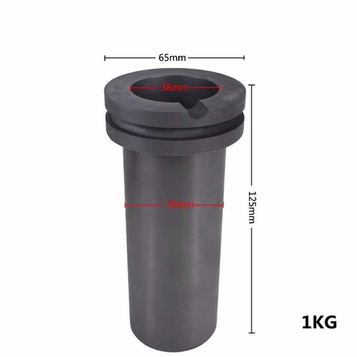 Графитовый тигель для плавки золота, серебра, меди в литейной печи.