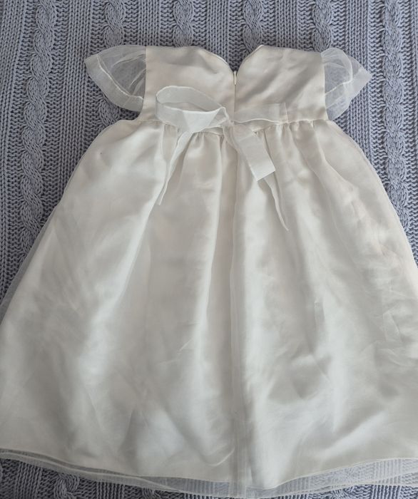Sukienka wizytowa biala 12-18m