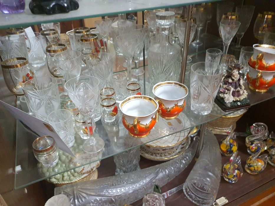 Стопки стаканы хрусталь сервиз