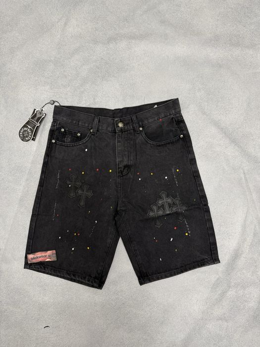 шорты Chrome Hearts black shorts S M L