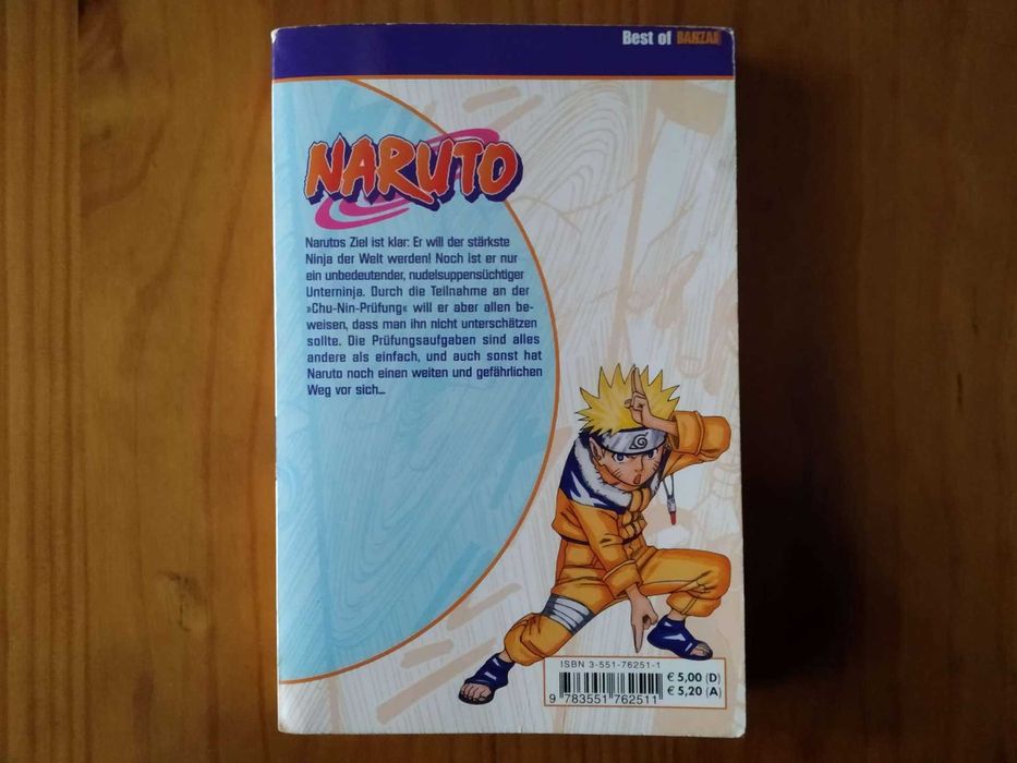 (PORTES GRÁTIS) Naruto: Volume 1 [Manga em Alemão]
