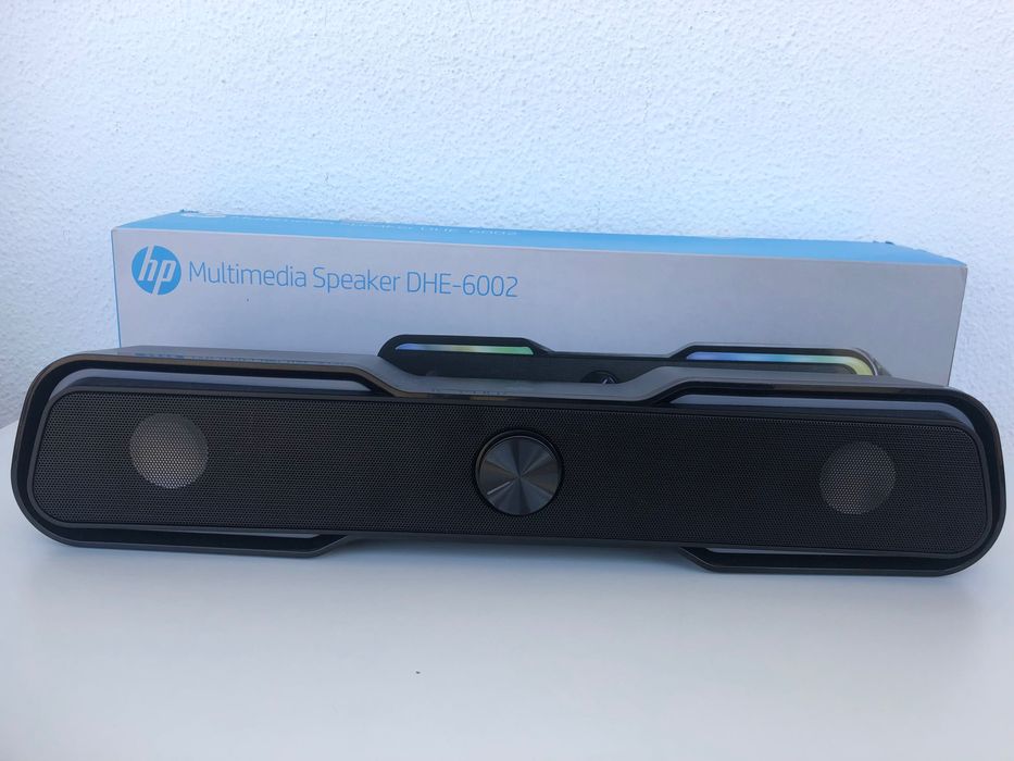 Coluna HP Multimedia Speaker DHE-6002 com LED RGB