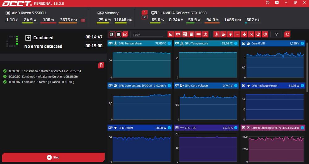 ACER Aspire 7 a715-42g  GTX1650 4gb, 16gb RAM, 512GB SSD Rayzen 5 5500