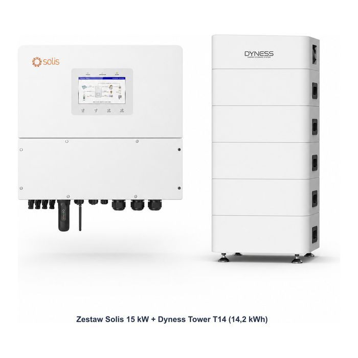 Zestaw Solis 15 kW + Dyness Tower T14 14,2 kWh
