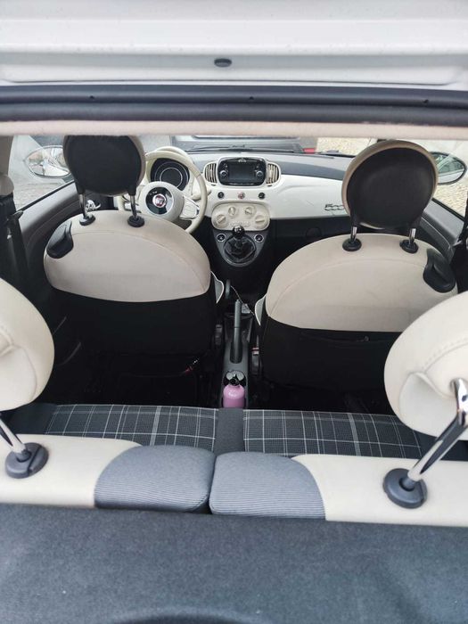 Fiat 500 1.2 com tecto panorâmico