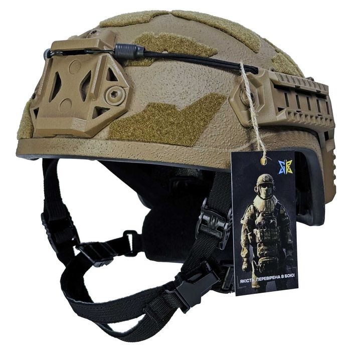 Кевларовий ‼️ шолом Arch Combatant Pro HighСut (безвухий) Койот