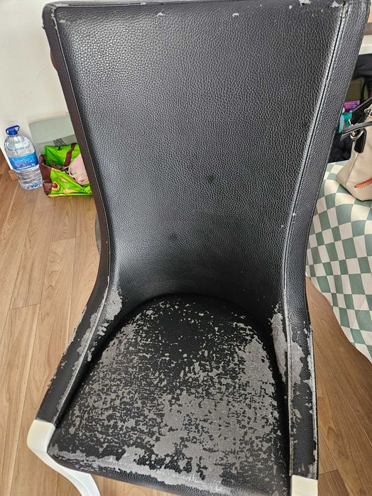 6 Cadeiras altas de sala jantar confortáveis - precisam estofar