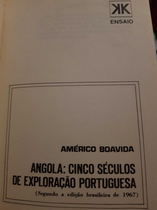 Angola cinco séculos de exploração portuguesa , Américo Boavida