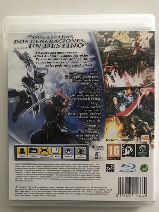 Soul calibur 5 Ps3