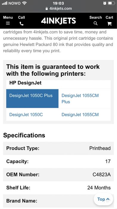 Tinteiros HP designJet series 1000