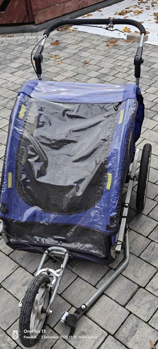 Riksza do roweru dla dwójki dzieci