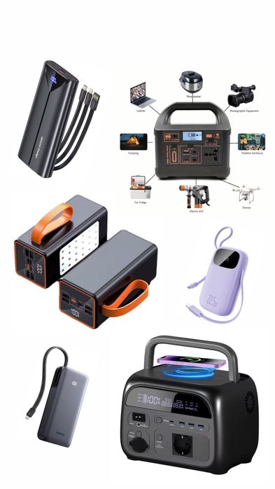 В нас великий вибір портативних електростанцій та повербанкрв