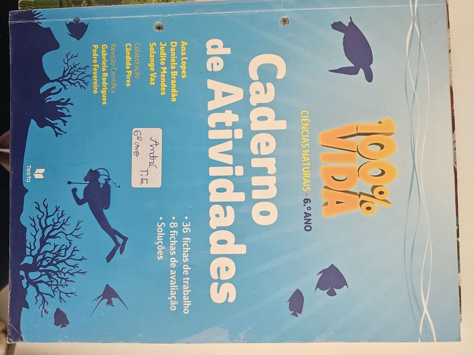 Livros de fichas 6 ano 5€ unidade