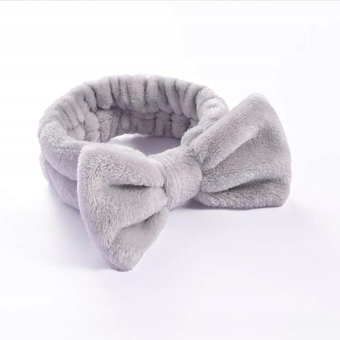 OPASKA kosmetyczna do włosów z uroczą kokardą dla kobiet SPA