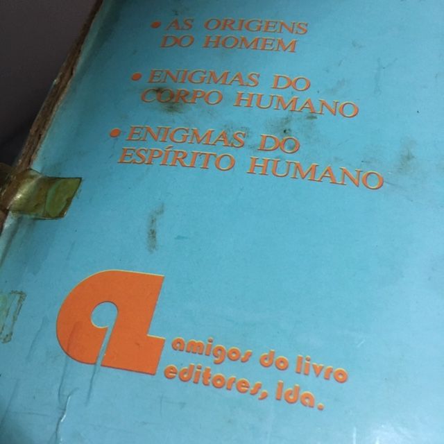 conjunto de 6 livros “Grandes Enigmas do Homem”