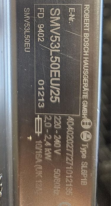 Zmywarka do zabudowy Bosh