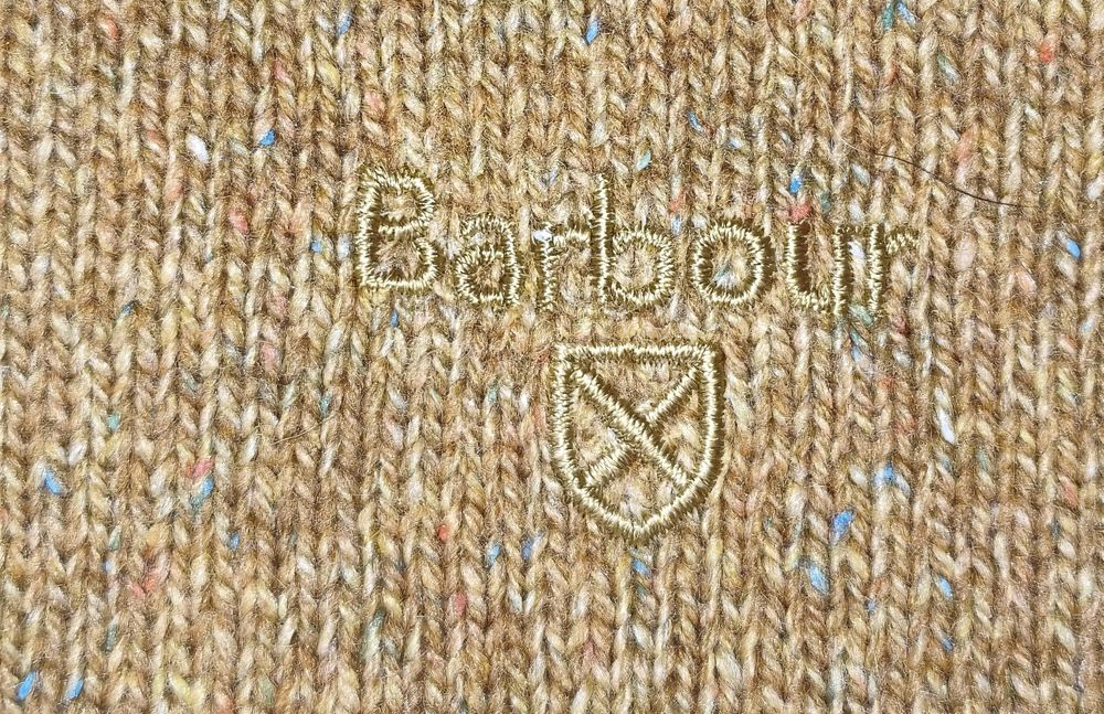 Свитер тонкий BARBOUR TISBURY шерсть твид стрейч 54-56р.