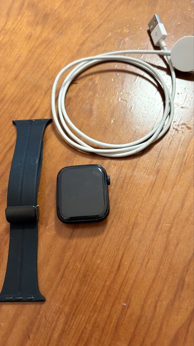 Apple Watch SE 2ª Geração 44mm Preto + Carregador + Pulseira