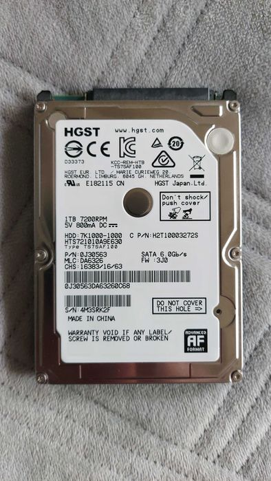 Dysk 1 TB USB 3.0 Hitachi 7200rpm