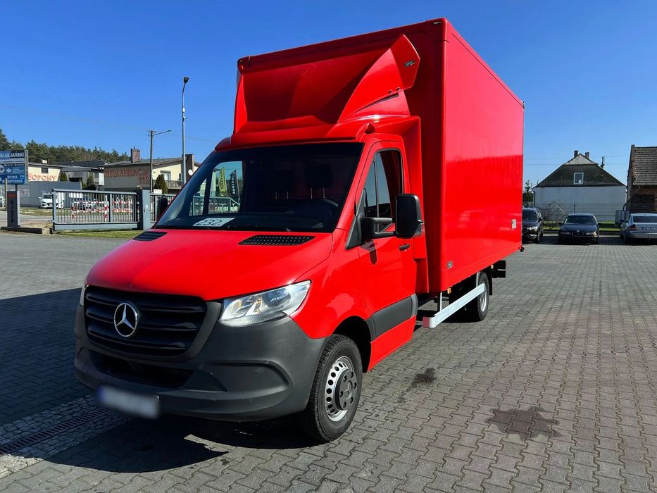 Mercedes-Benz Sprinter 519 CDI Kontener 4,56 m + Drzwi Bliźniaki Automat Salon PL  NR.232 Klimatyzacja, Radio BT, Światła dzienne,
