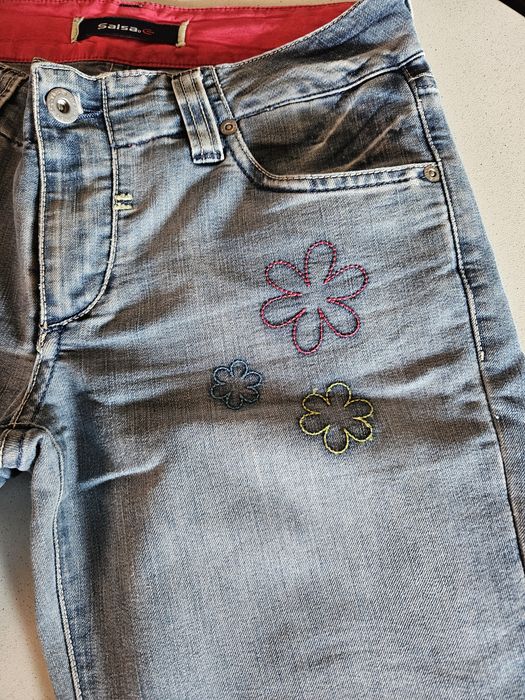 Calças Salsa bordadas