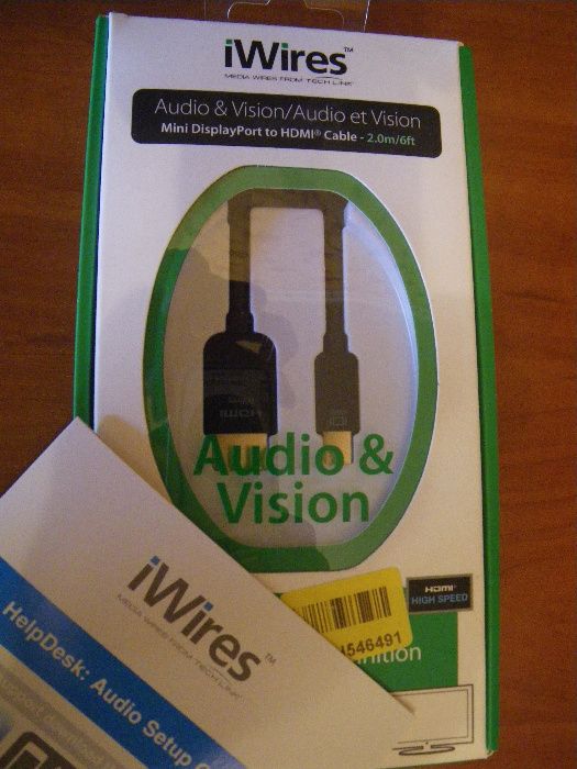 Кабель TechLink iWires Mini DisplayPort Plug - HDMI Plug 2 м