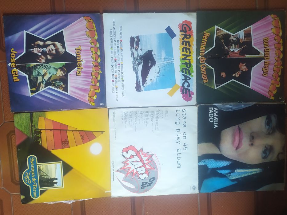 Seleção de discos em vinil