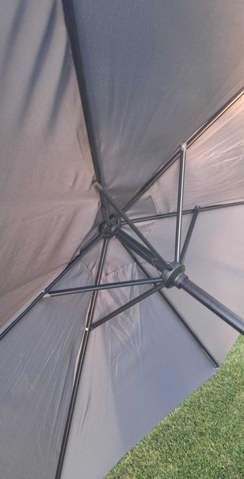 Parasol Ogrodowy szary 240 cm składany
