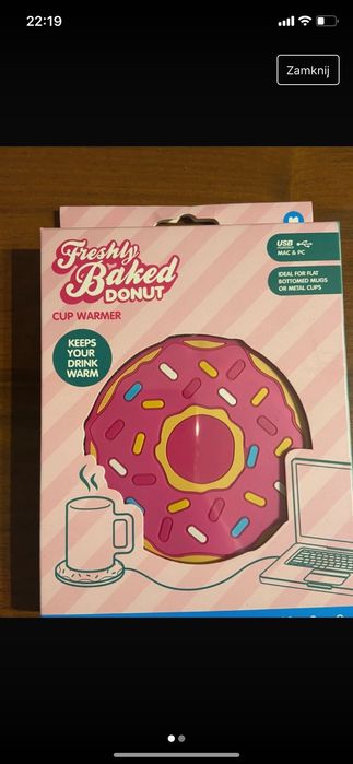 Podgrzewacz usb w kształcie ciastka