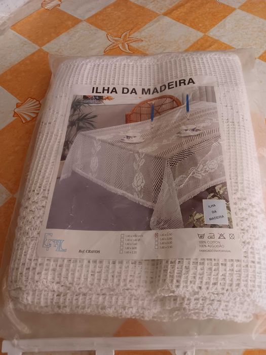 Toalha em renda original ilha da Madeira - Ler descrição