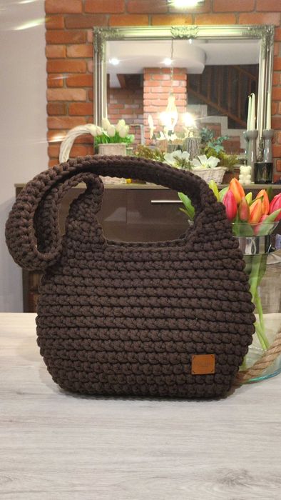 Torebki ze sznurka bawełnianego handmade