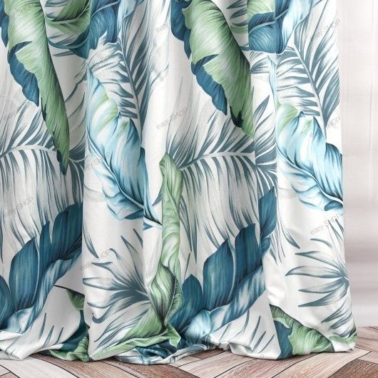 ‼️ WYPRZEDAŻ ‼️ 2 ładne gotowe zasłony w liście