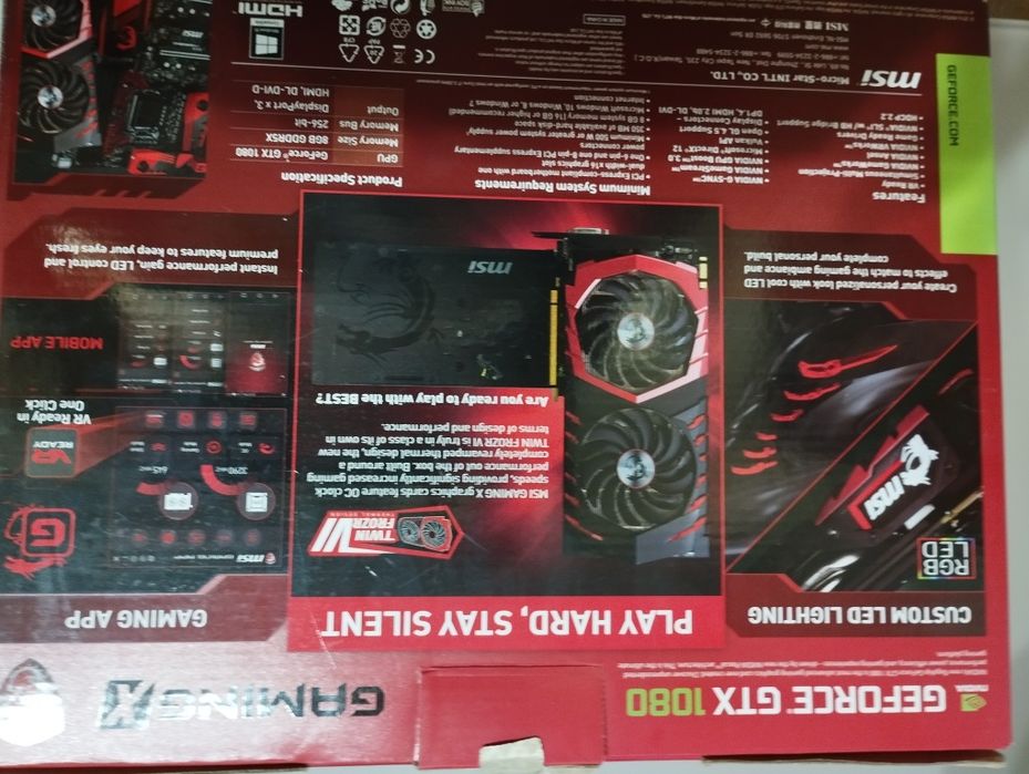 Продам відеокарту Geforce gtx 1080 в дуже гарному стані робочу