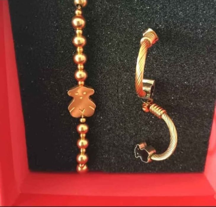 Pulseiras conjuntos   fios em aço