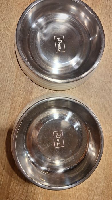 Hunter 2 miski dla psa kota 13 cm, 150 ml biale