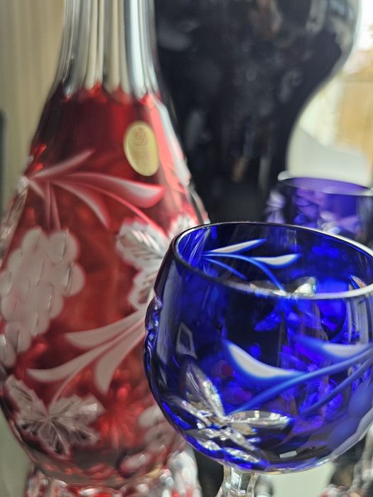 6 copos vintage -  Cristal 24%Pbo