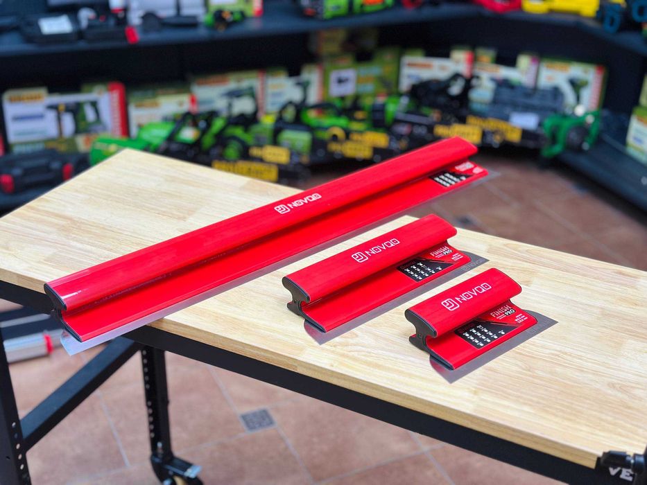 Комплект NOVQO Finish Pro, 3 Шпателя + Валик, нержавіючі, змінні леза