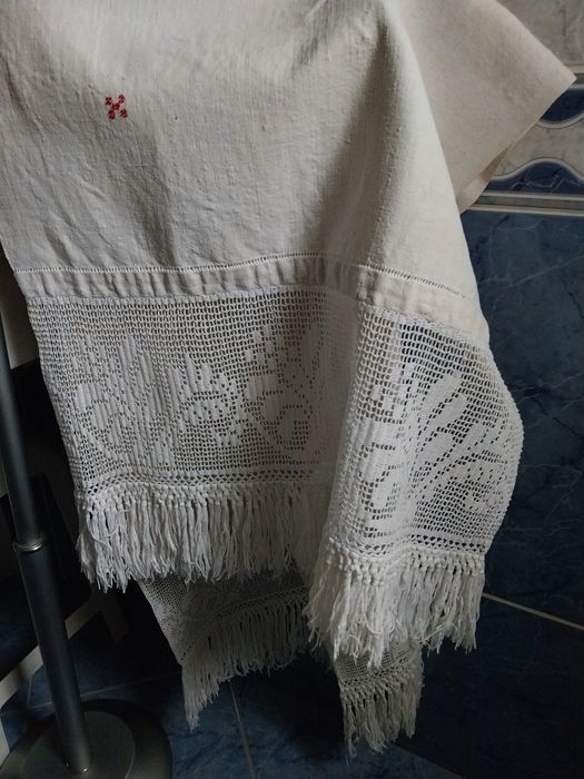 Toalhas em linho antigas estilo vintage