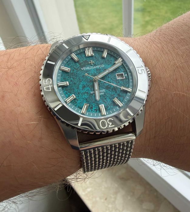 Venezianico Nereide Verdigris 42mm - nowy, gwarancja do 2028