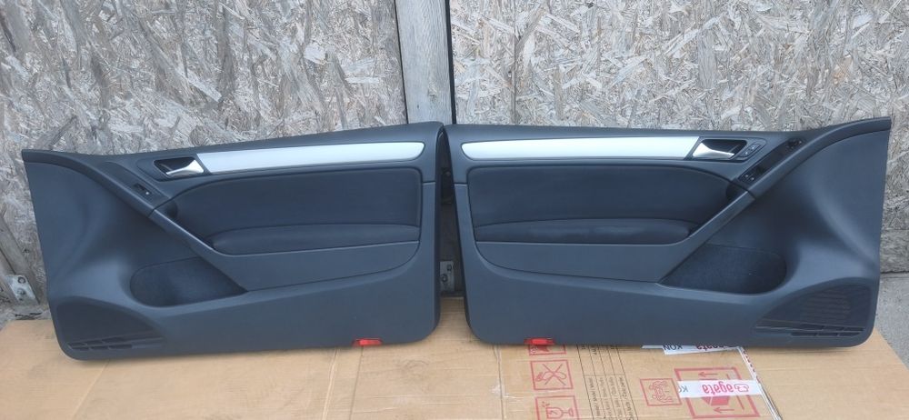 Boczki drzwi tapicerka poszycie drzwi VW Golf 6 LA5Q części golf  VI  drzwi kierowcy pasażera 3d mk6 3 drzwi Boczek tył lewy prawy komplet