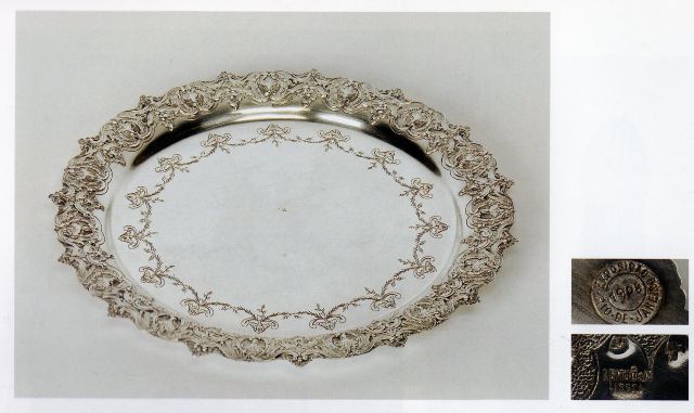 Bilheteira de bordo recortado em prata portuguesa