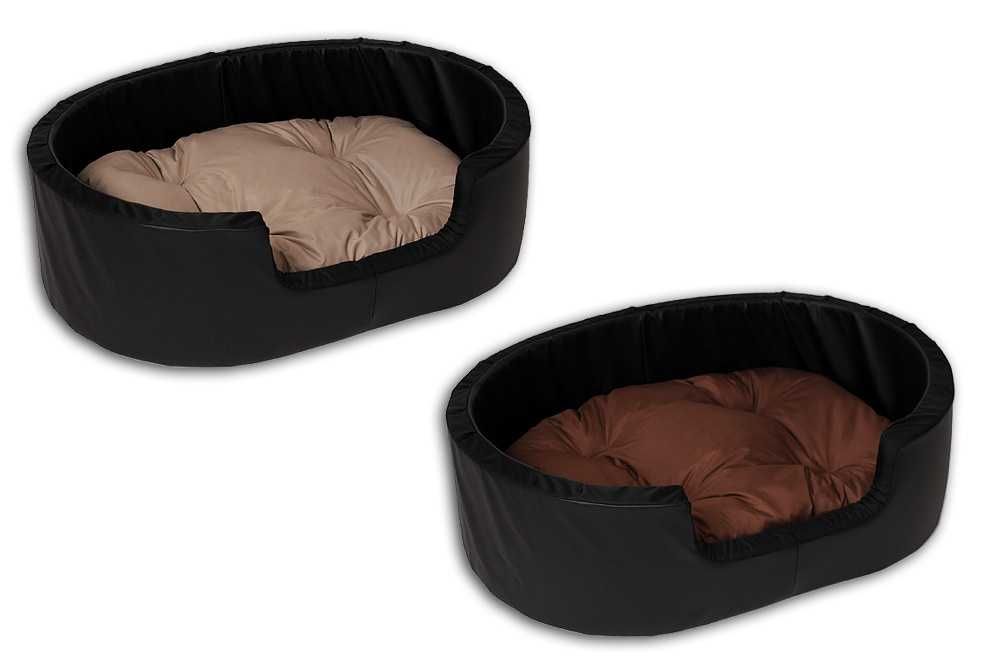 LEGOWISKO,LEGOWISKA,KOJEC dla psa eko-skóra owalne + poduszka