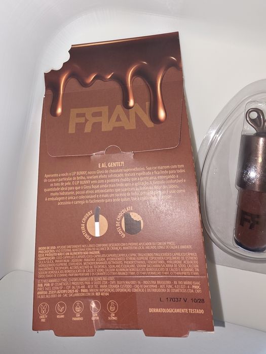 Baton Lip Bunny Chocolate, Franciny Ehlke, original Brasil