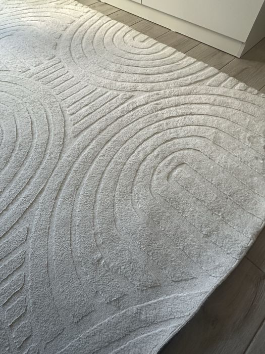 dywan 3D smietankowy 160x230 cm