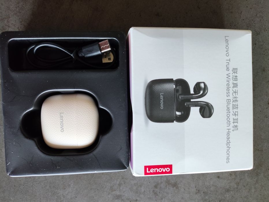 Fones Lenovo bege - NOVOS