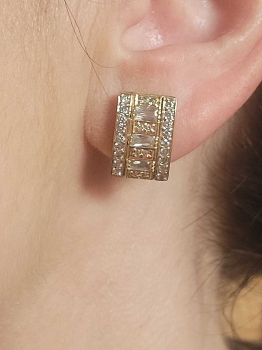 Zlote przepiekne kolczyki 585.