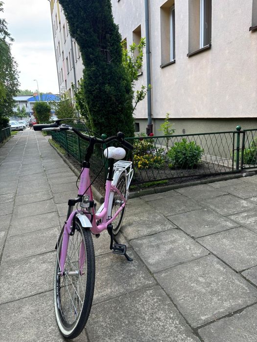 Rower młodzieżowy 24" różowy