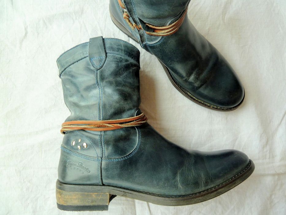 Италия Ботинки/сапоги. Ручная работа (р.38)